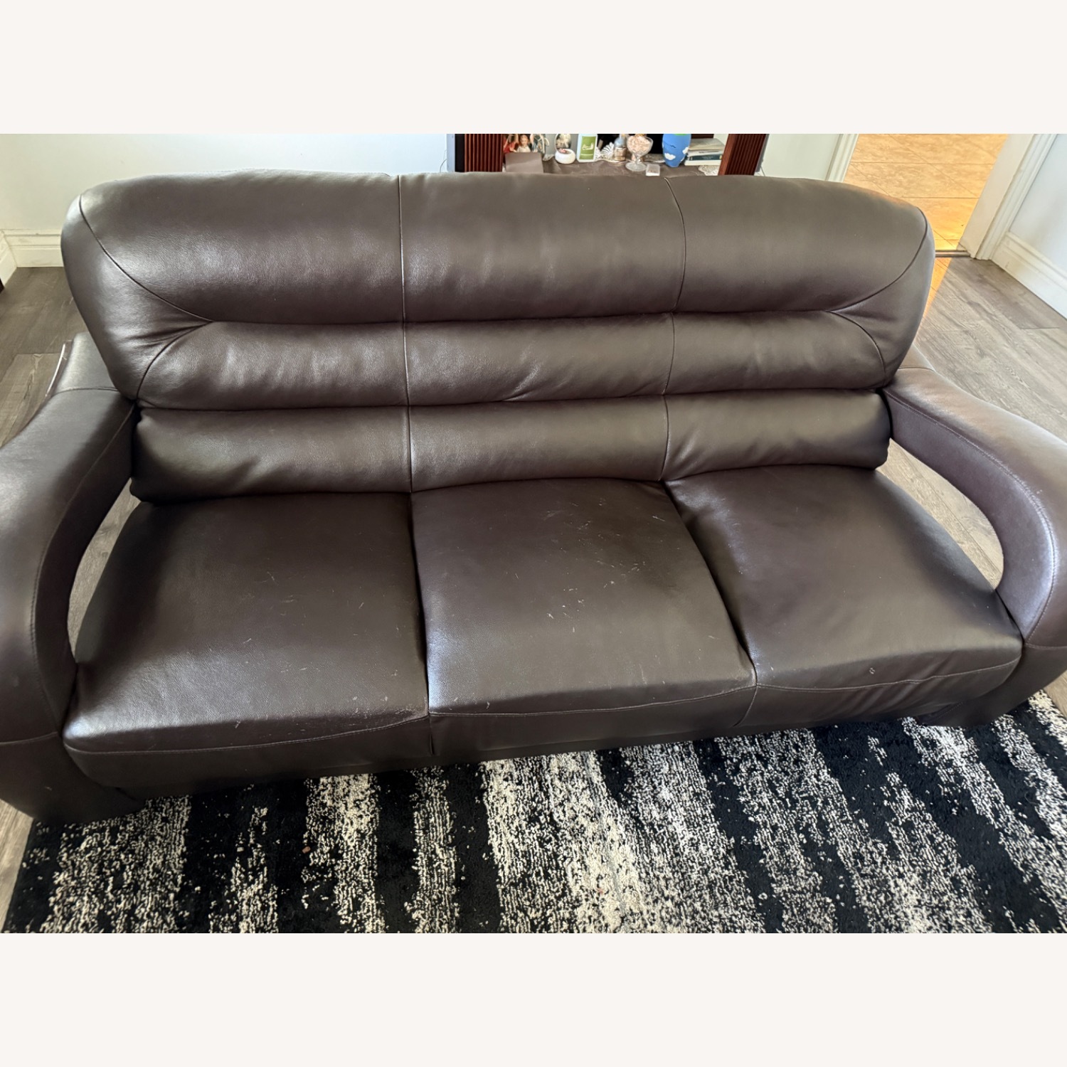 Dark Brown 3+ Seater Sofa - image-1