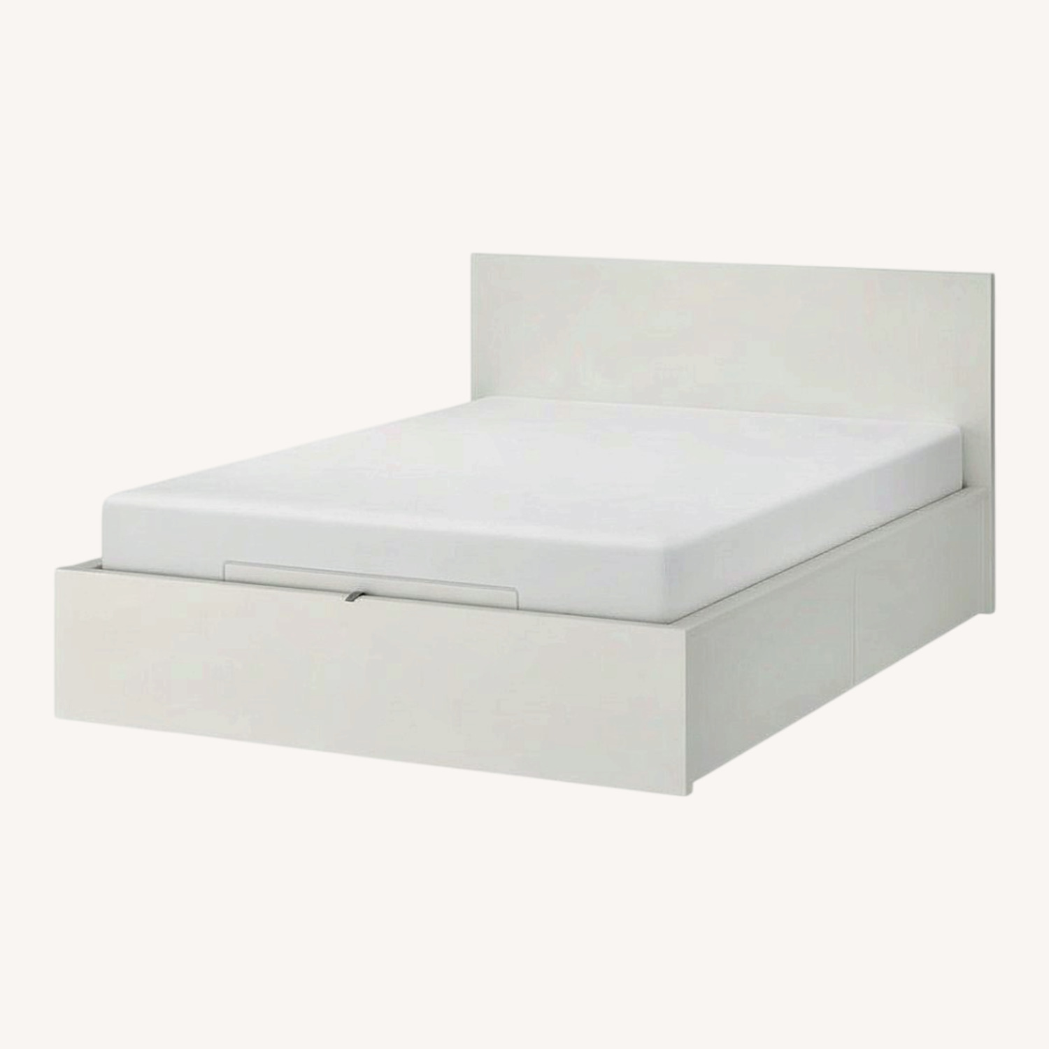 IKEA Malm White Storage Queen Bed Frame - image-0