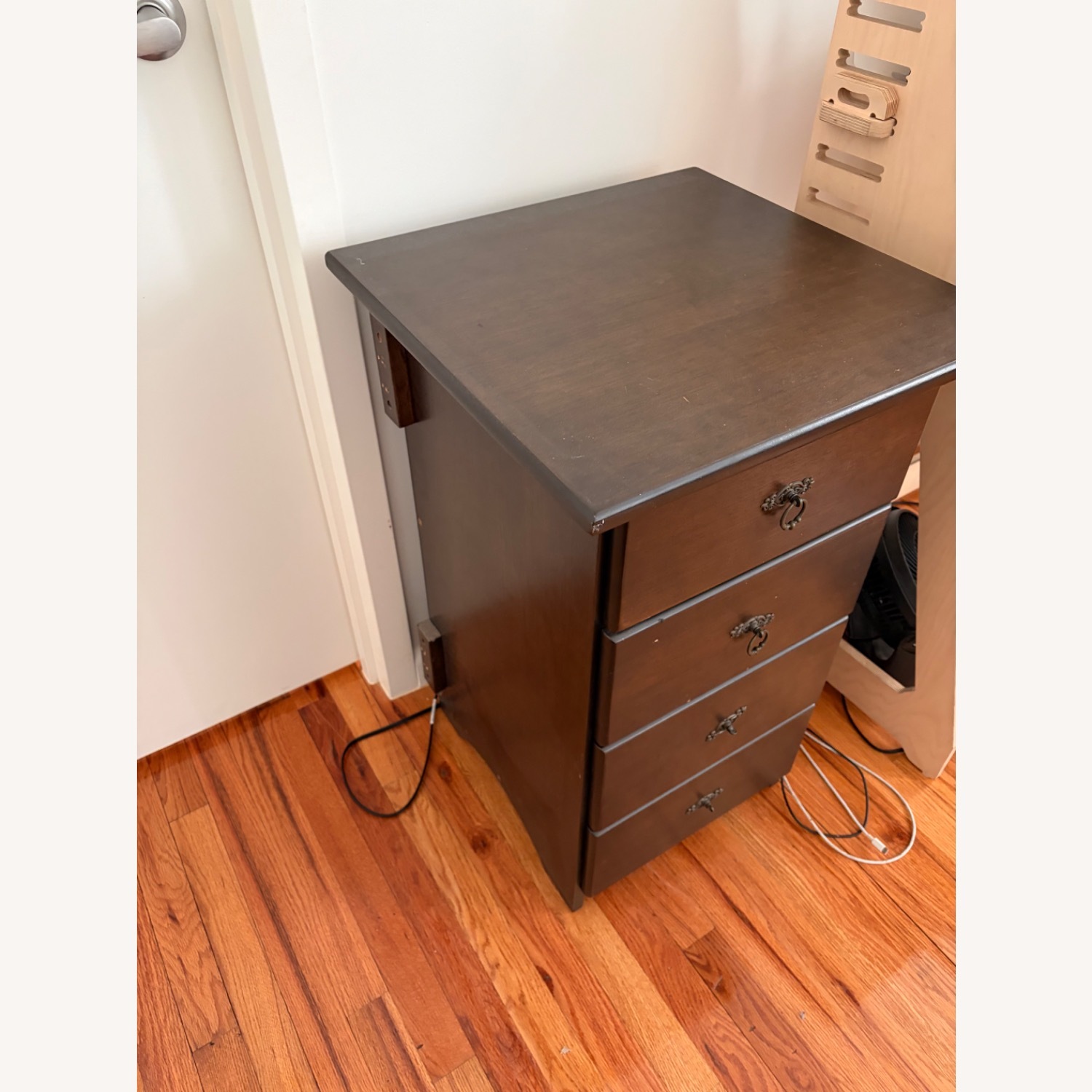 Gothic Cabinet Craft Dark Brown Wood Desk - image-3