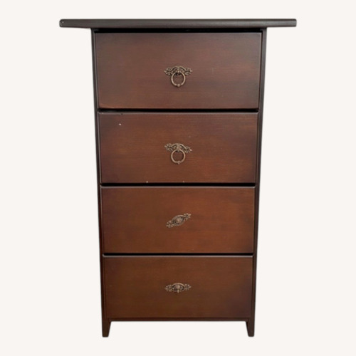 Used Gothic Cabinet Craft Dark Brown Wood Desk for sale on AptDeco