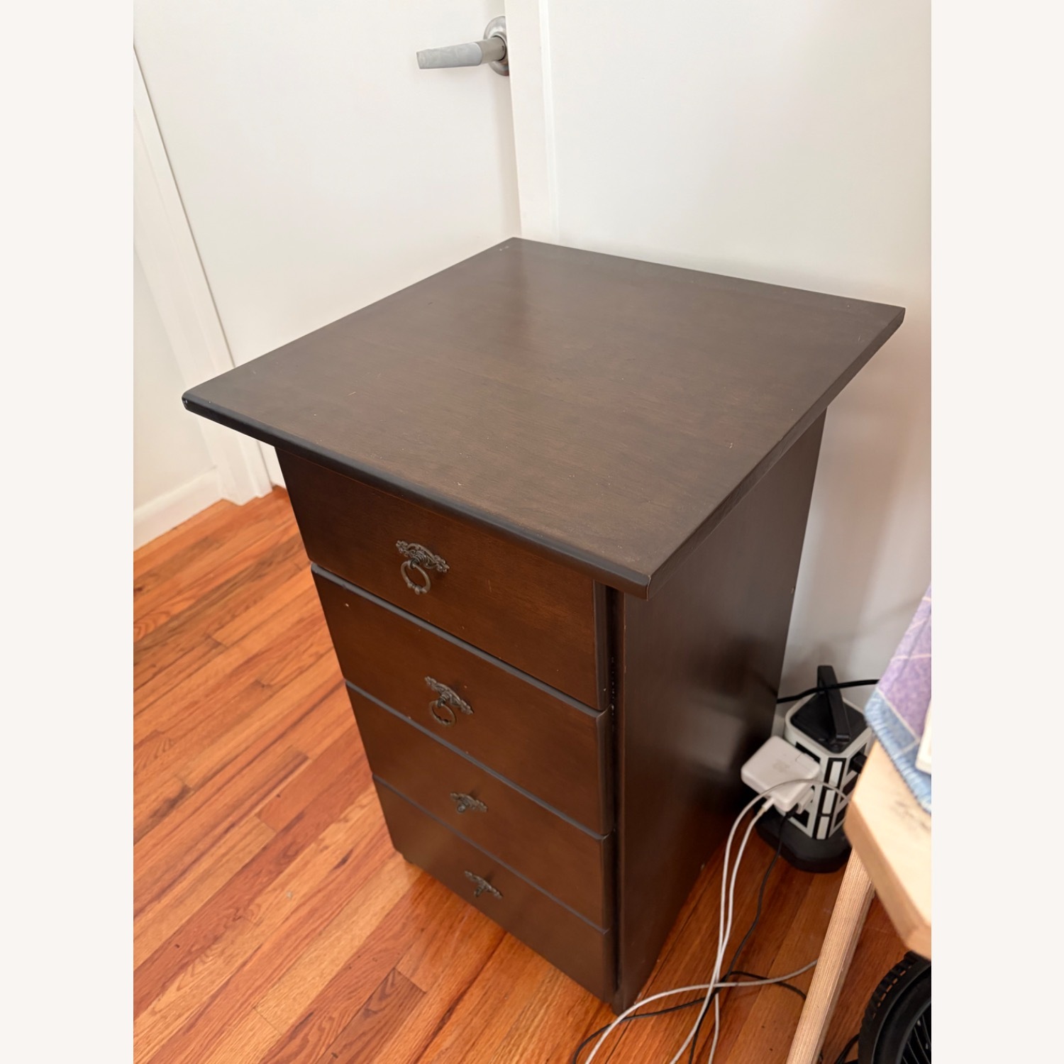 Gothic Cabinet Craft Dark Brown Wood Desk - image-2