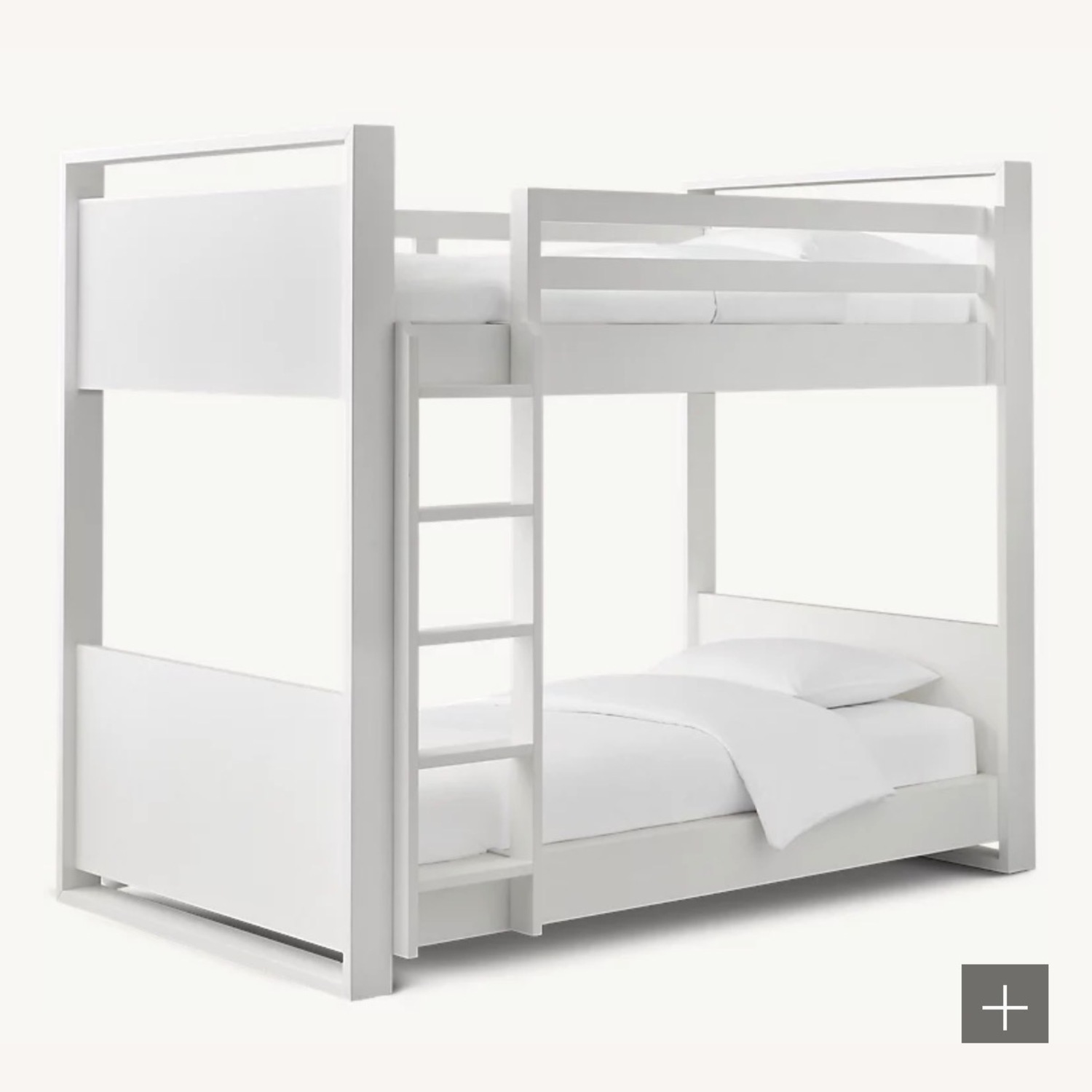 Restoration Hardware White Wood Bunk Bed - image-2