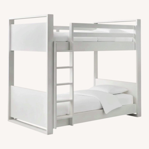 Used Restoration Hardware White Wood Bunk Bed for sale on AptDeco