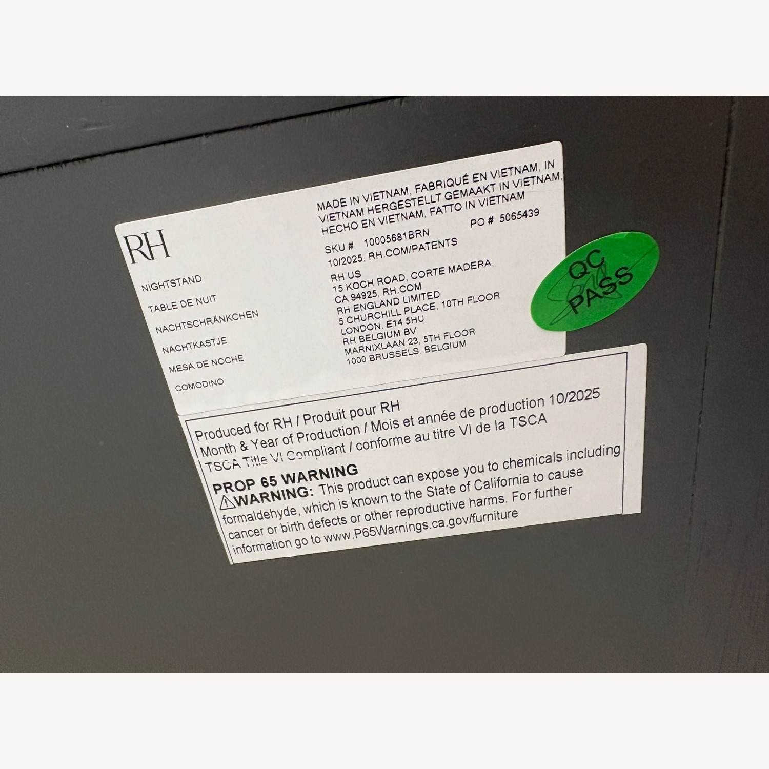 Restoration Hardware French Contemporary Closed Nightstand 32" - image-18