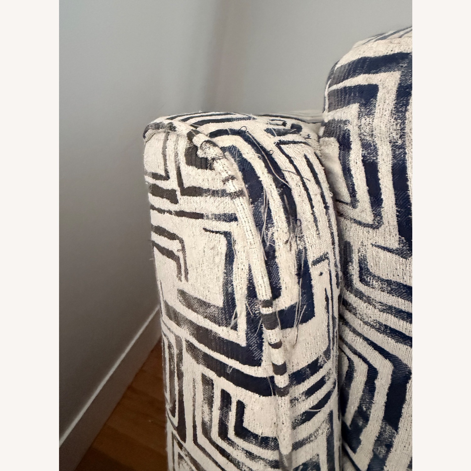 Blue Fabric Recliner - image-6