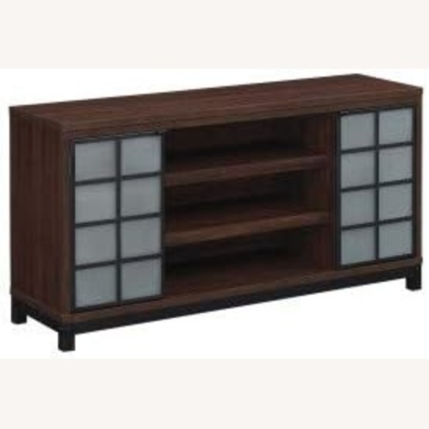 Gerhardina Dark Brown Wood Media Storage - image-7