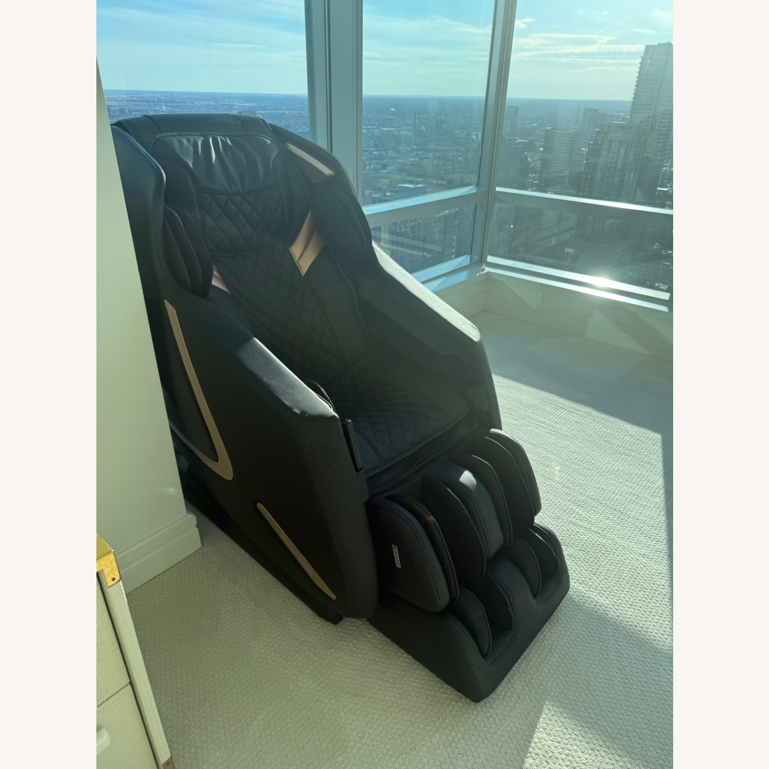 Dark Brown Faux Leather Massage Chair by Osaki - image-3