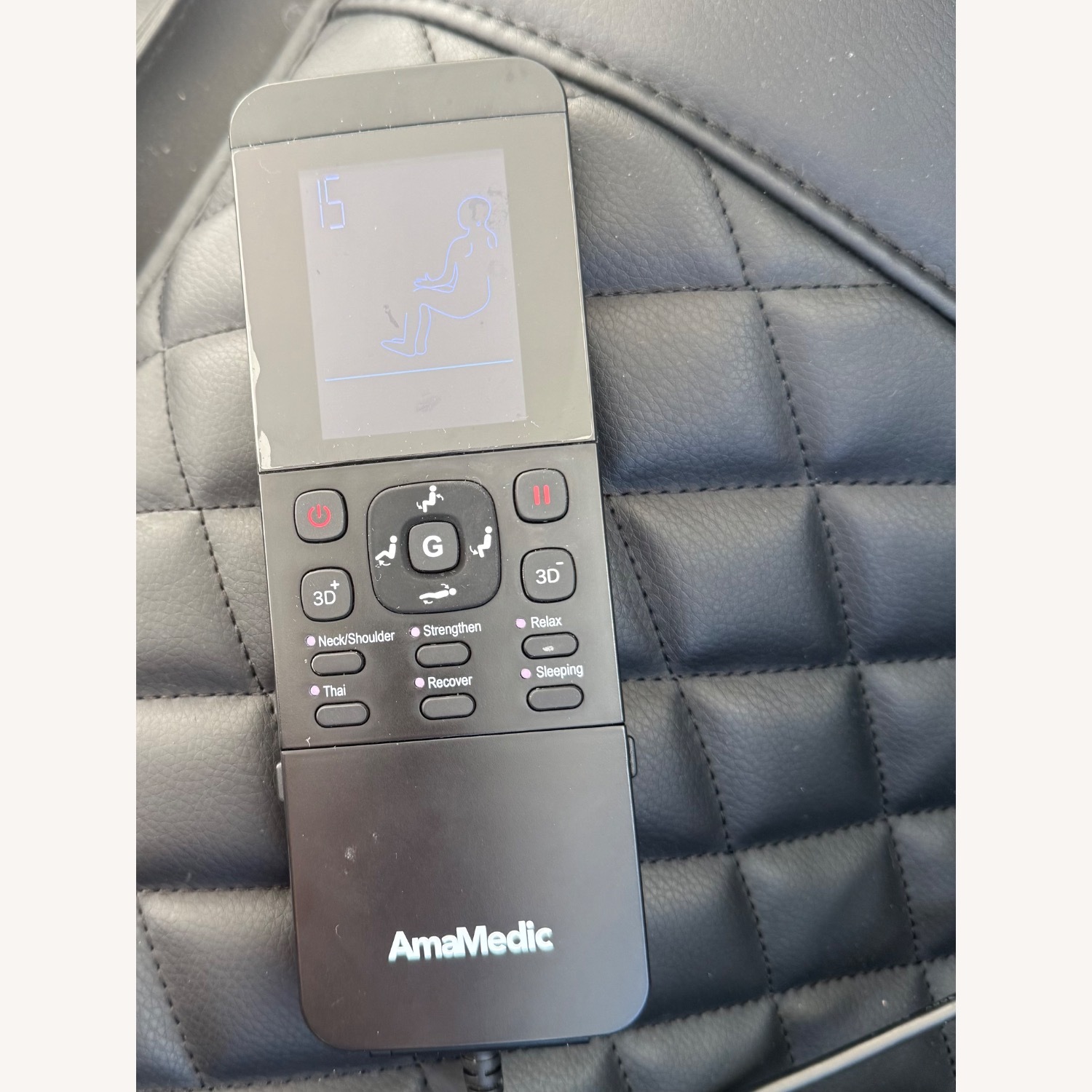 Dark Brown Faux Leather Massage Chair by Osaki - image-4