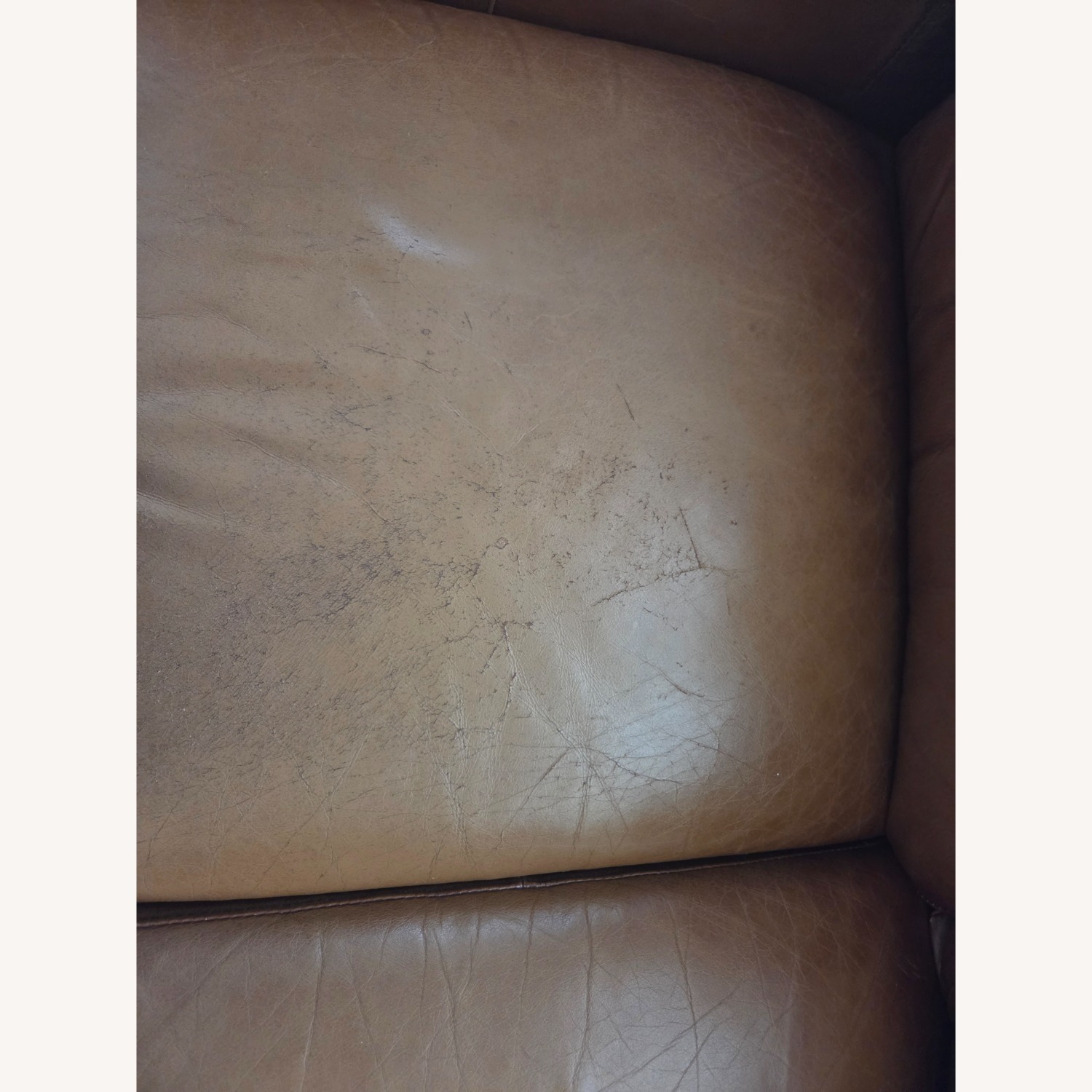 Marshal Fileds Studded Leather Sofa - image-2