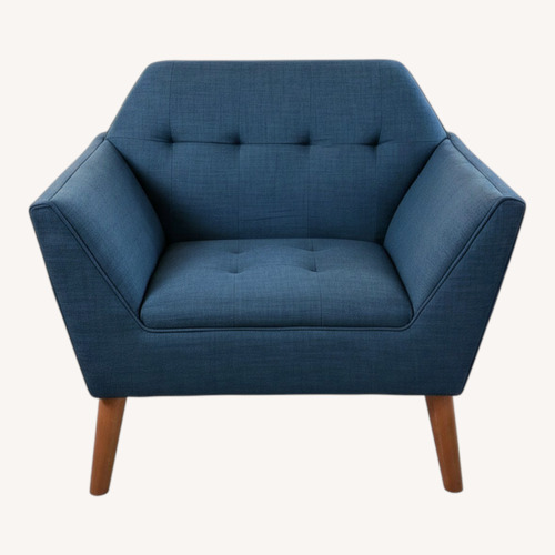 Used Blue Fabric Armchair for sale on AptDeco