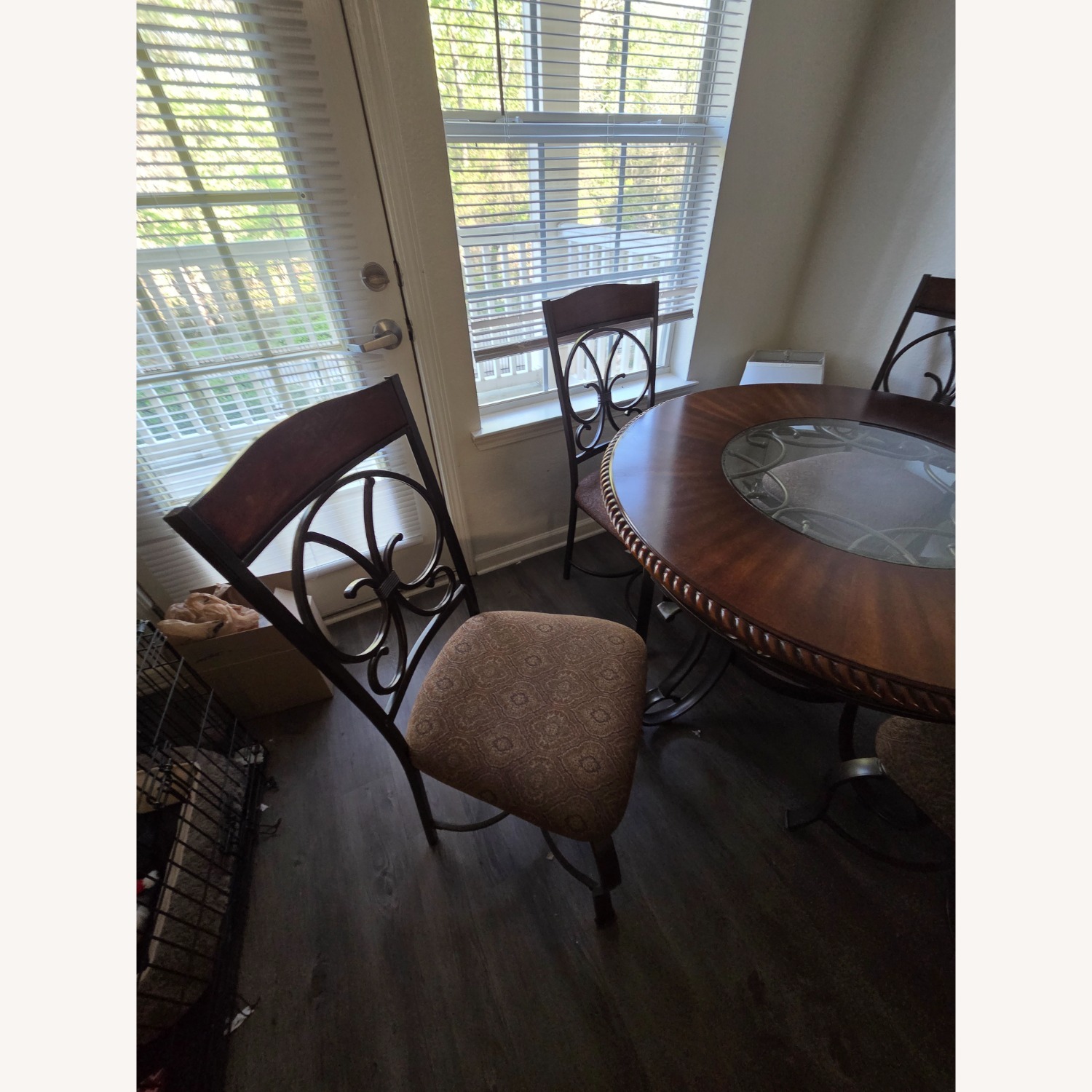 Dark Brown Wood Dining Sets - image-6