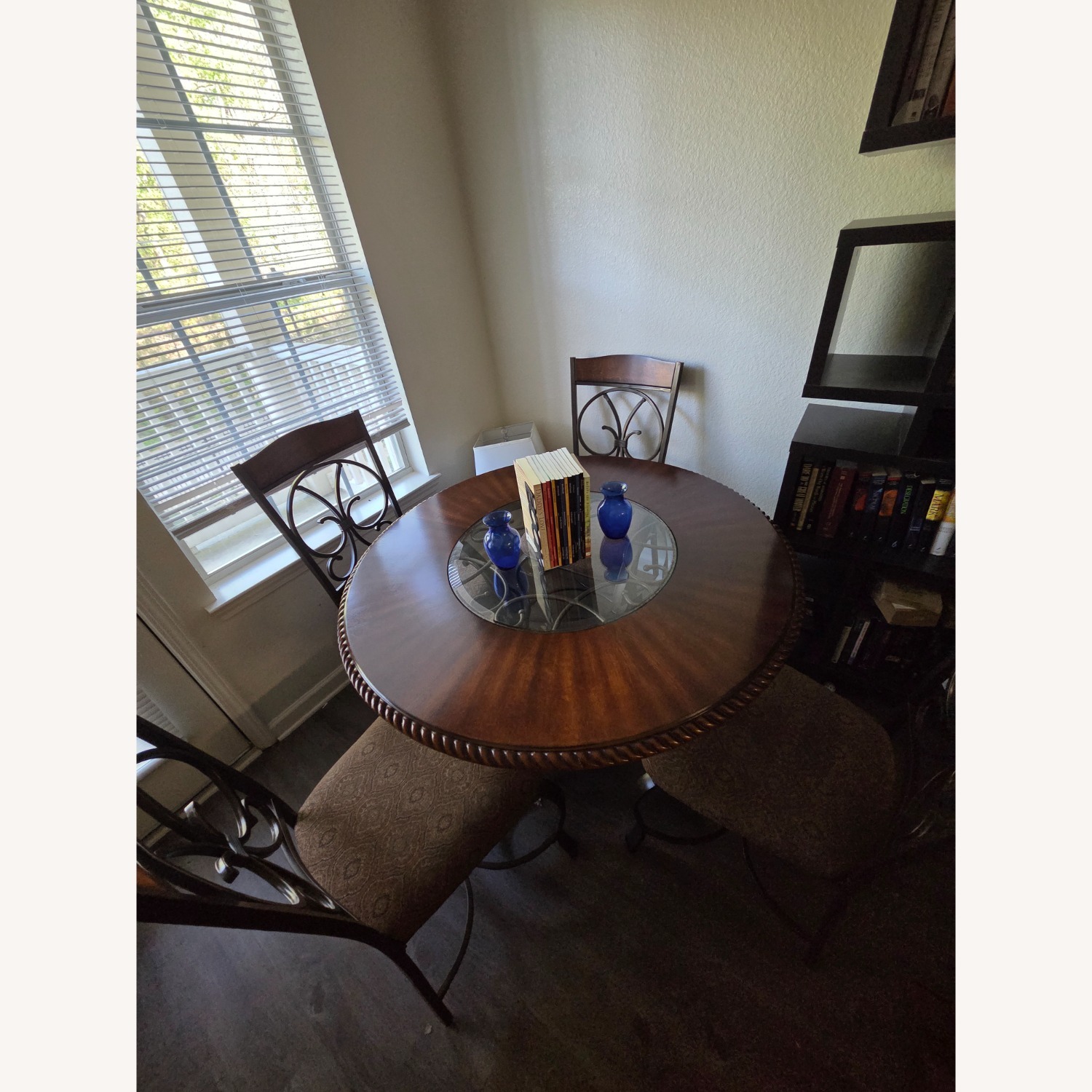 Dark Brown Wood Dining Sets - image-1