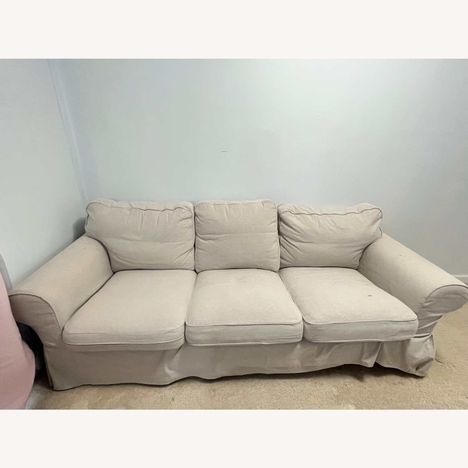 IKEA Ektorp Light Gray 3+ Seater Sofa - image-1
