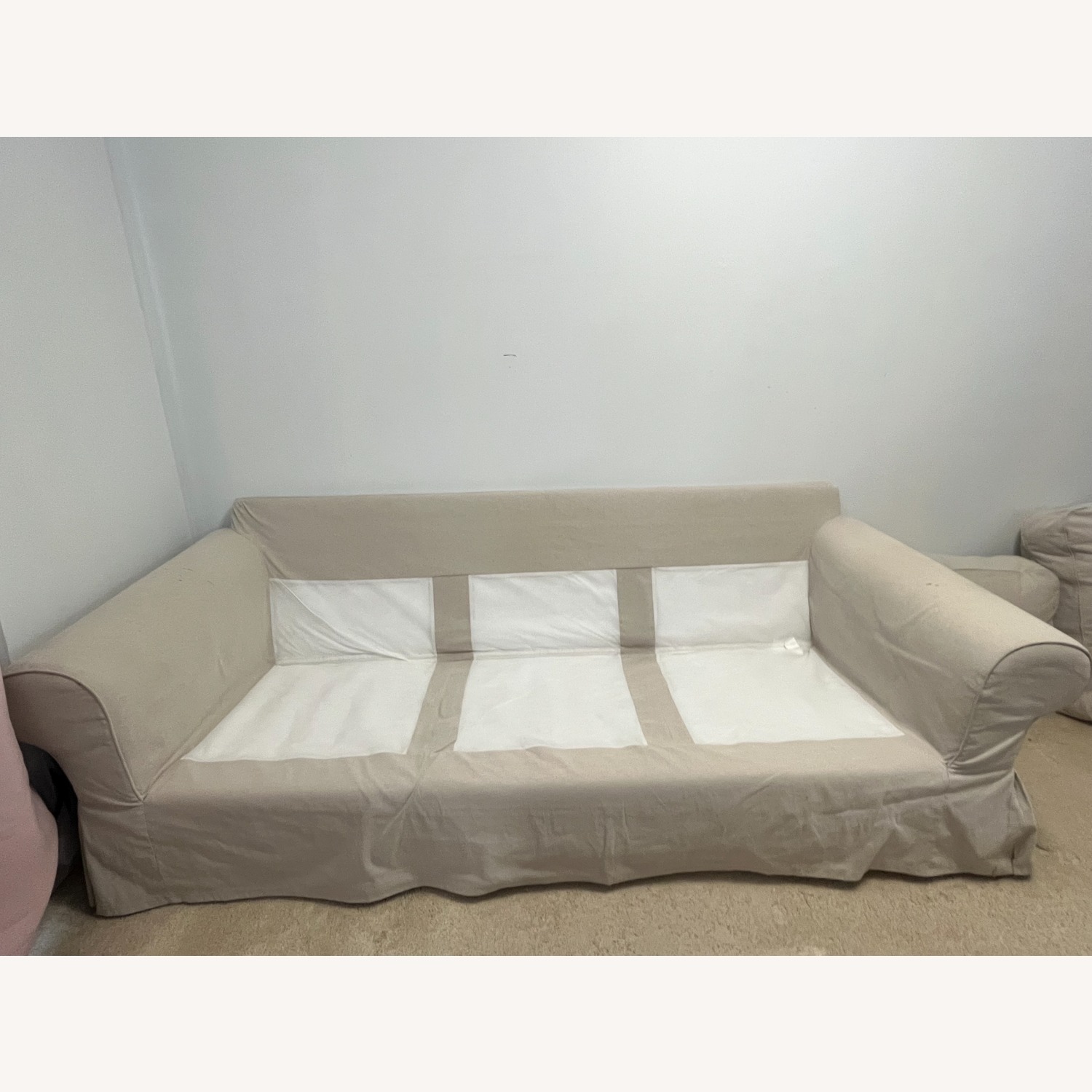 IKEA Ektorp Light Gray 3+ Seater Sofa - image-5