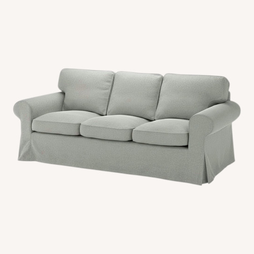 Used IKEA Ektorp Light Gray 3+ Seater Sofa for sale on AptDeco