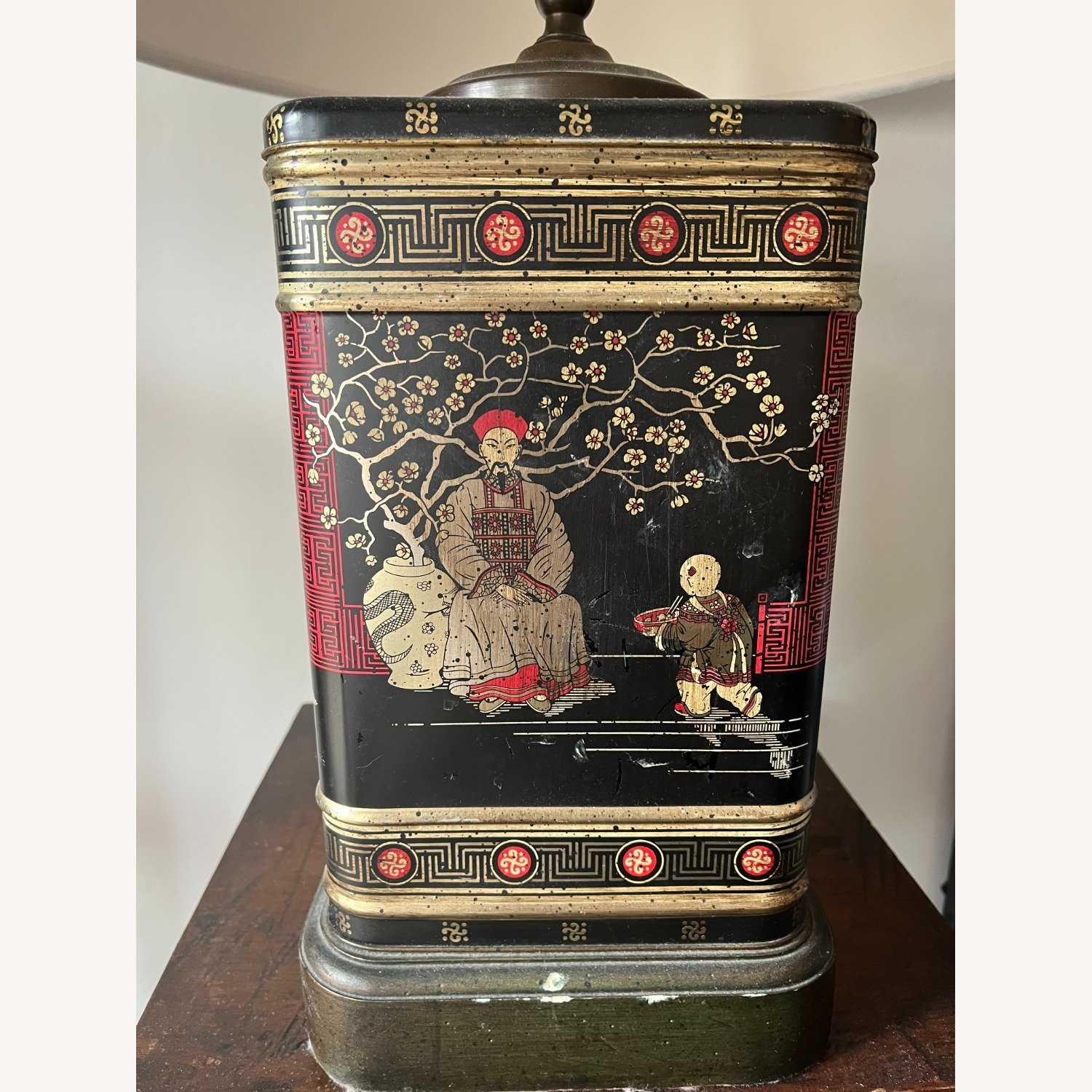 Frederick Cooper Chinoiserie Tea Tin Table Lamp - image-2