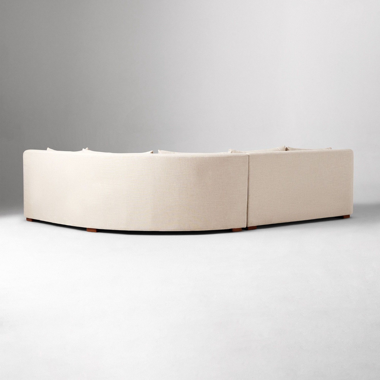 West Elm Aviana Wedge Sectional Oatmeal Performance Yarn - image-3