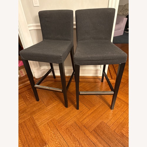 Used IKEA Henriksdal Dark Gray Stools for sale on AptDeco