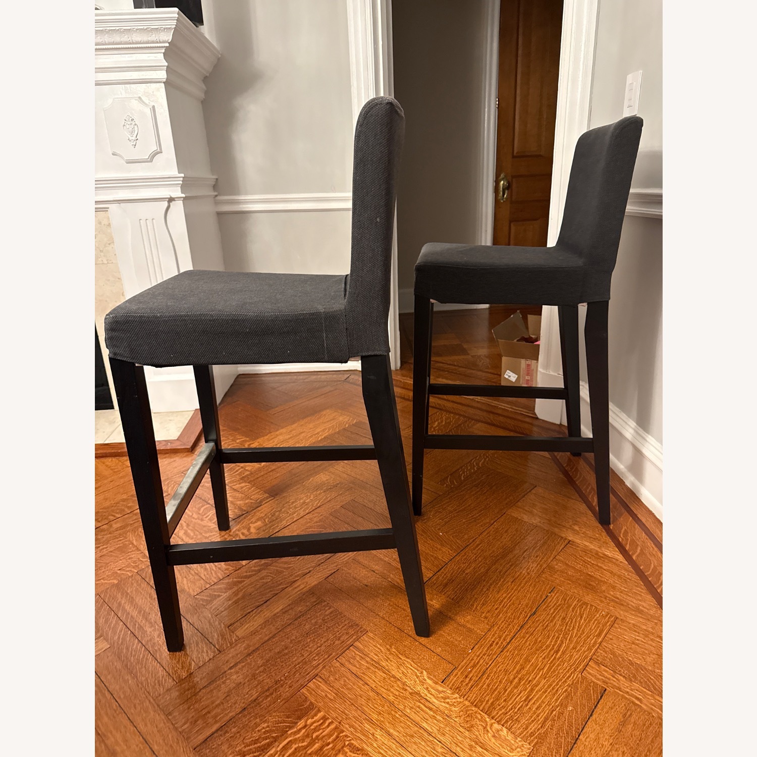 IKEA Henriksdal Dark Gray Stools - image-2