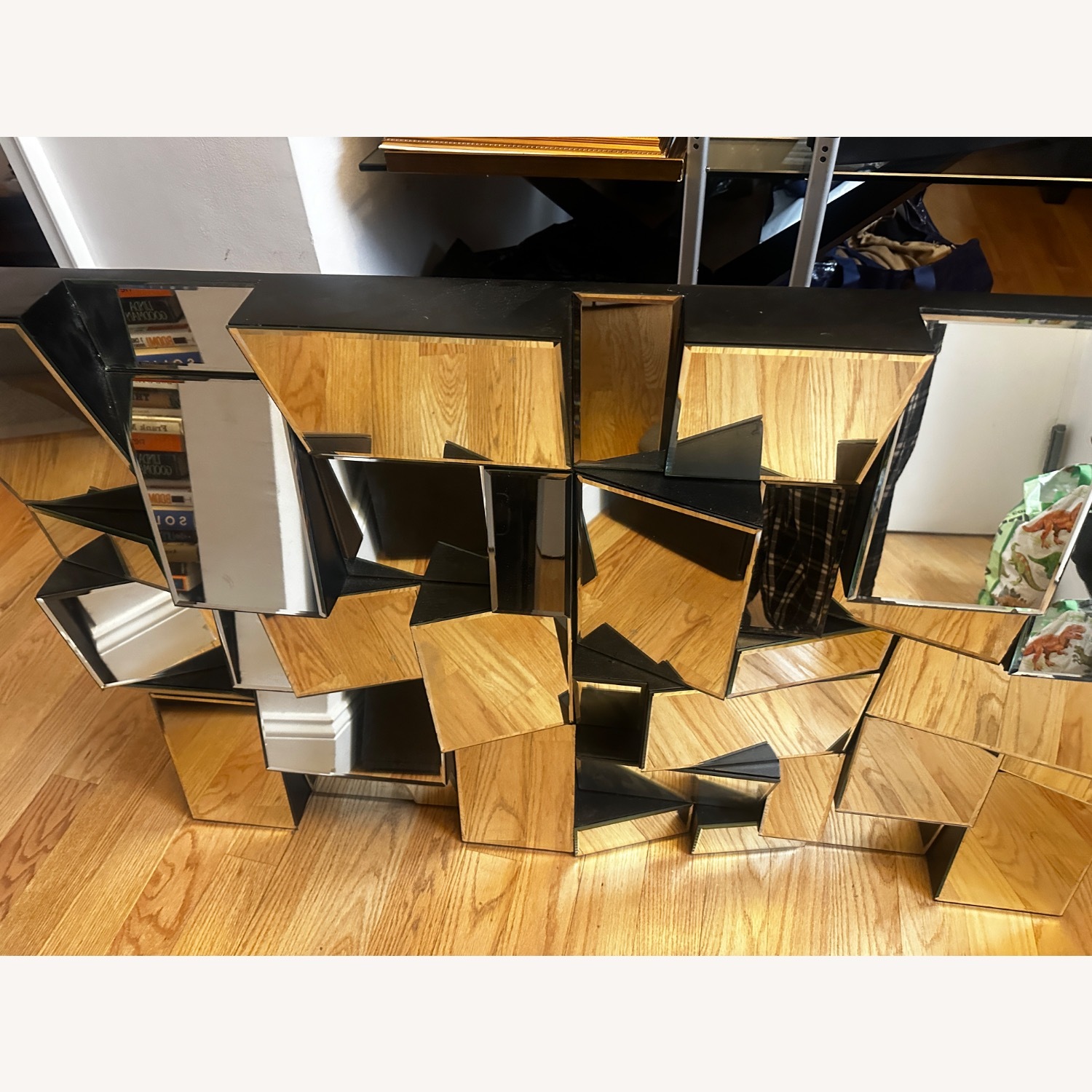 Silver Glass Wall Mirror - image-2