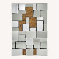 Silver Glass Wall Mirror