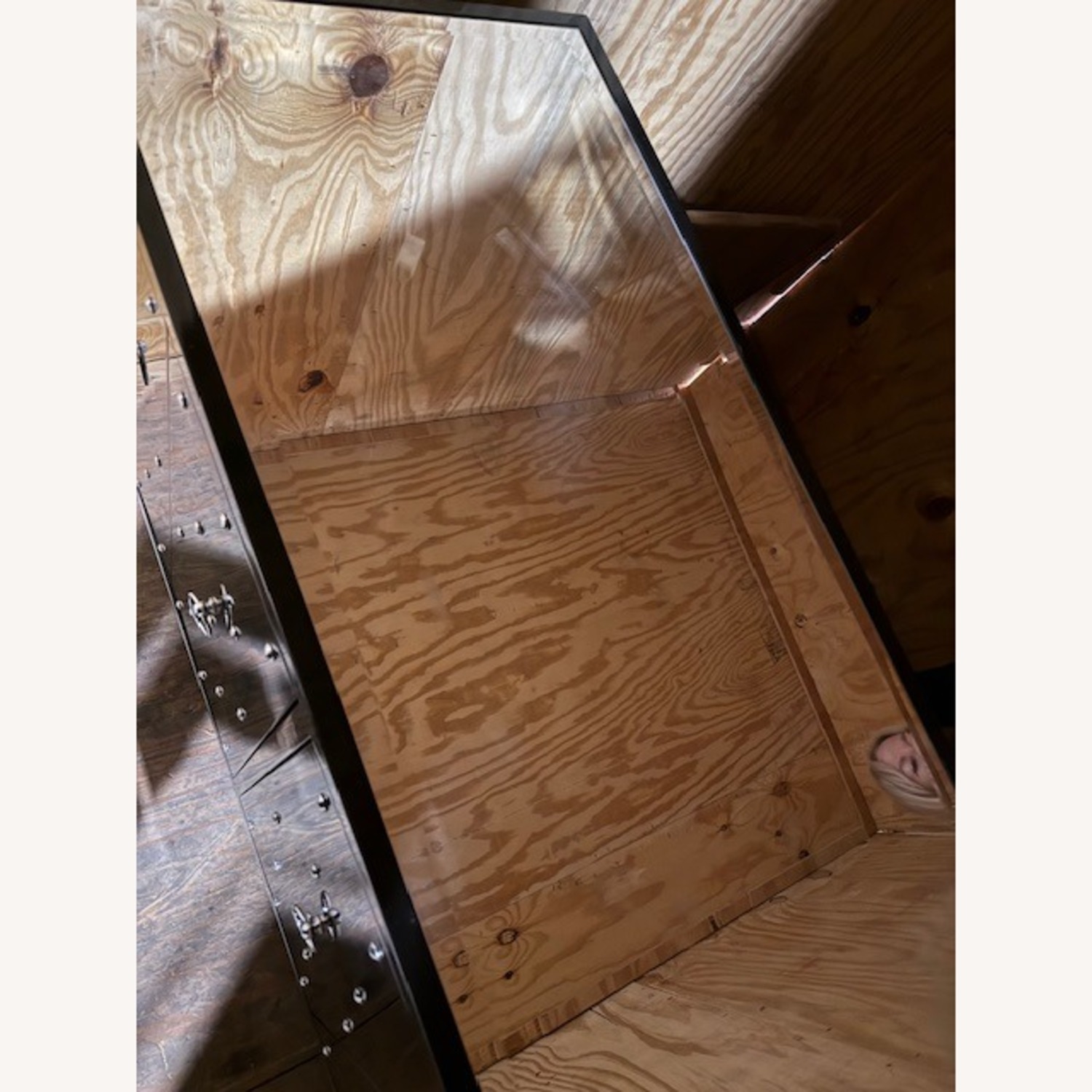 Worlds Away -Black Lacquer 4 Door Console Buffet - image-4