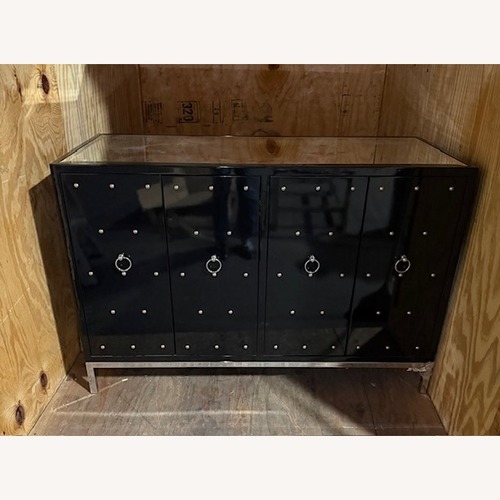 Used Worlds Away -Black Lacquer 4 Door Console Buffet for sale on AptDeco