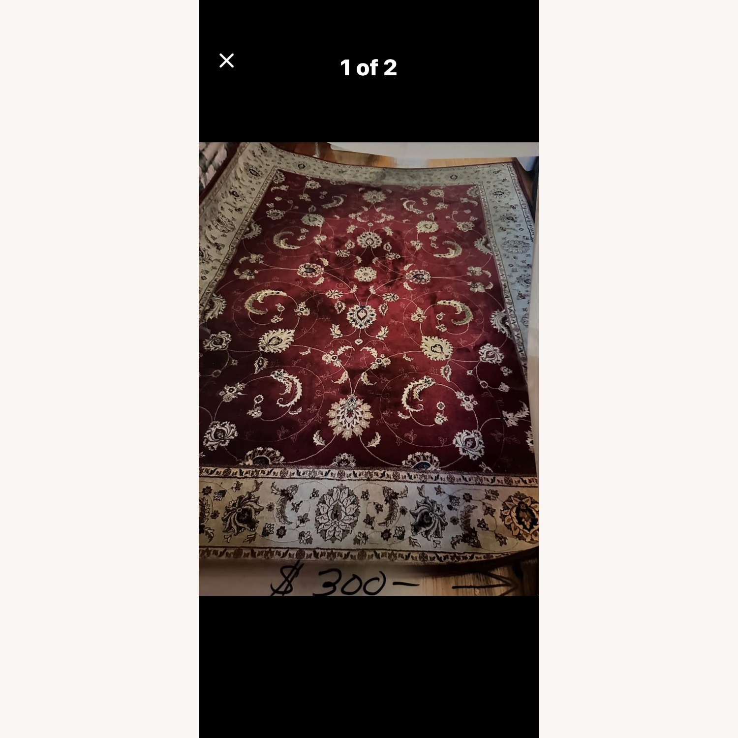 Handmade Sino-Persian Area Rug - image-3