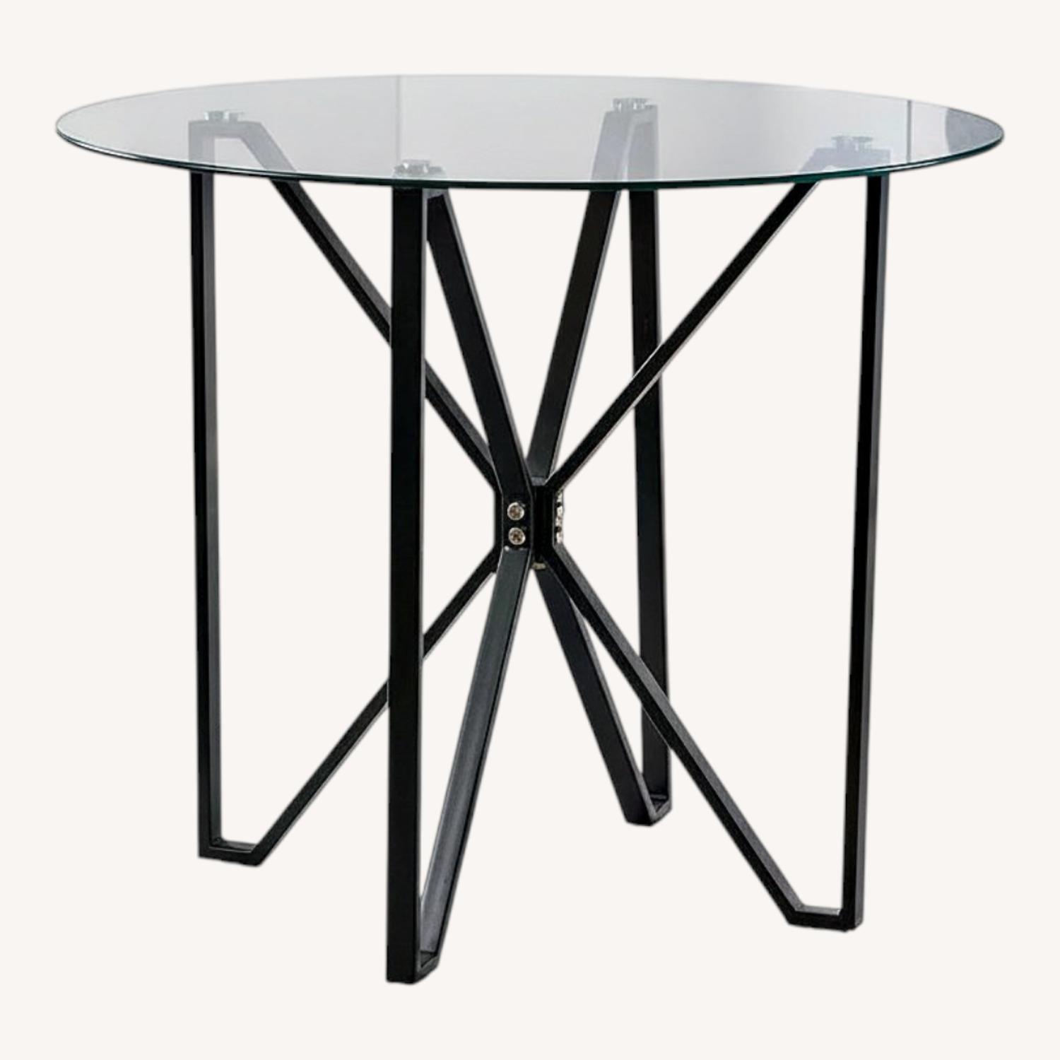 Mercury Row Seibold Black Glass Dining Table - image-0