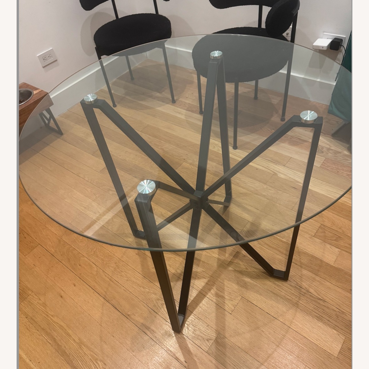 Mercury Row Seibold Black Glass Dining Table - image-3