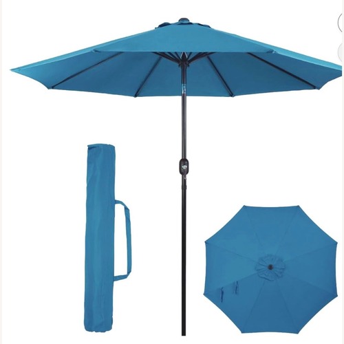 Used Backyard Expressions 9 ft. Patio Umbrella, 8 Ribs for sale on AptDeco