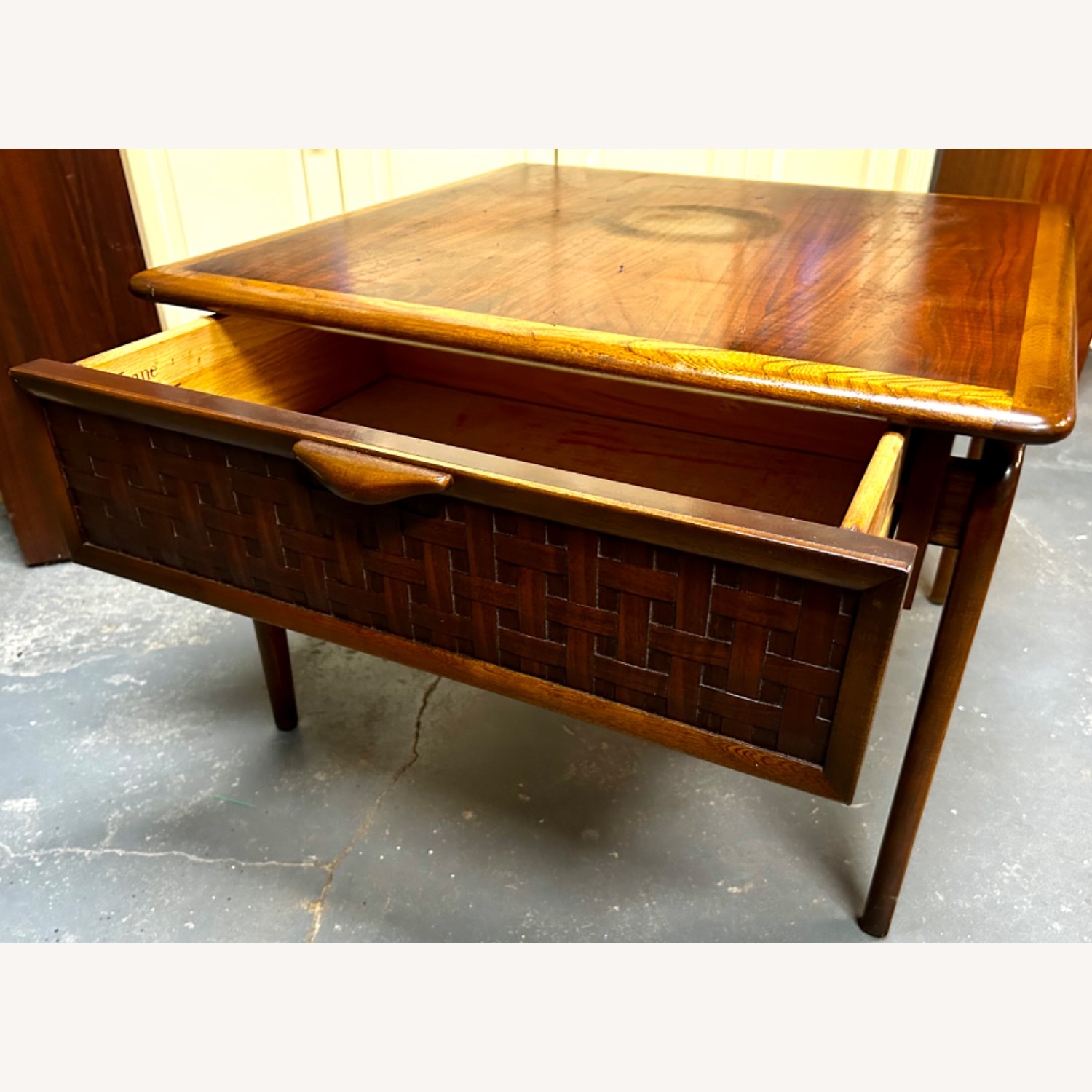 Lane Furniture Dark Brown Wood Side Tables - image-8