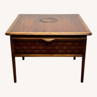 Lane Furniture Dark Brown Wood Side Tables