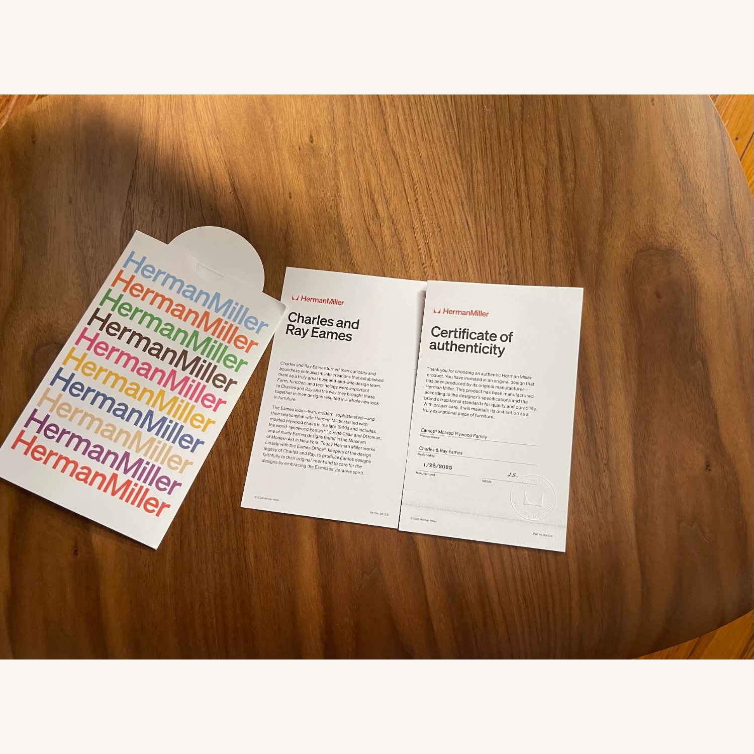 Herman Miller Eames Dark Brown Wood Accent Chairs - image-3