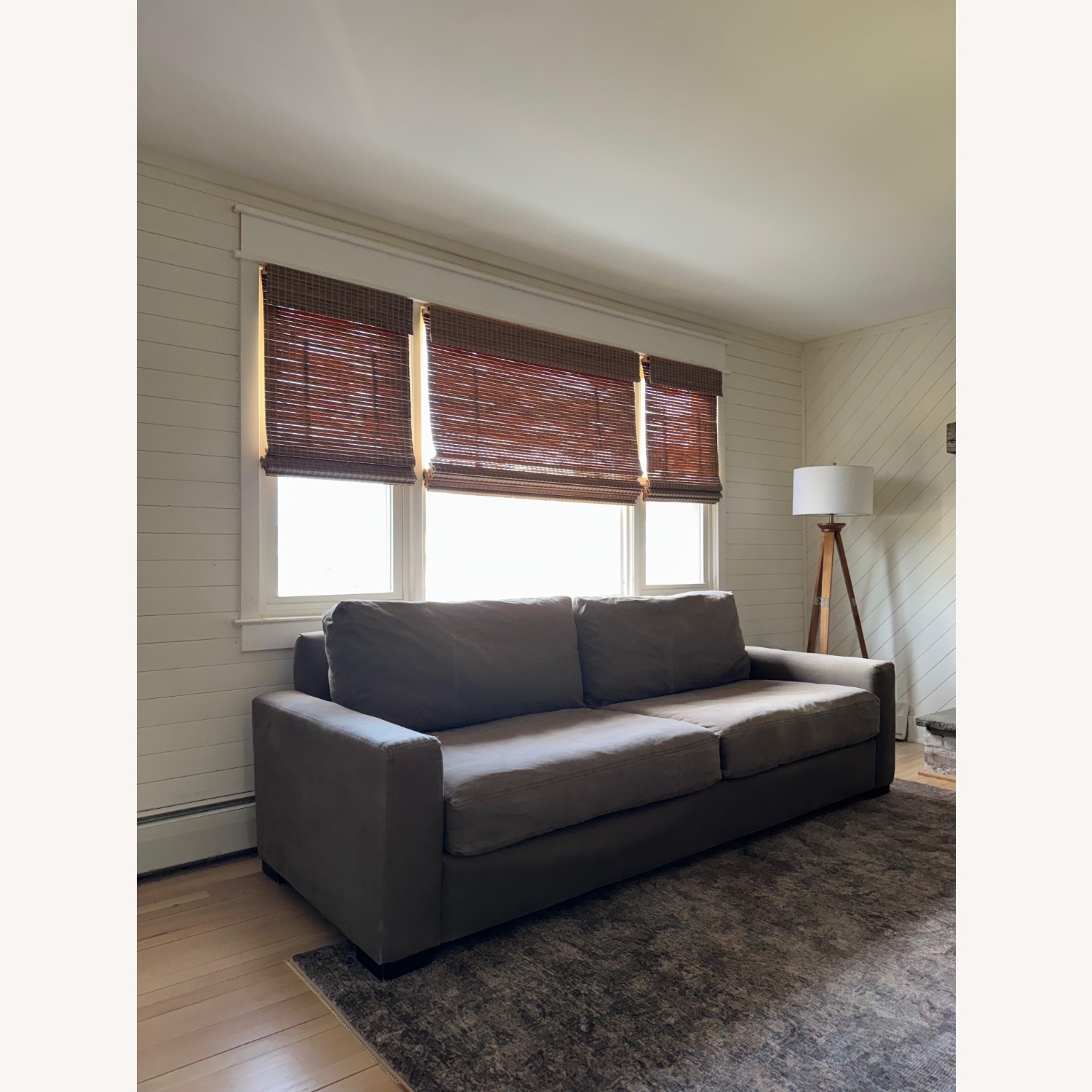 Restoration Hardware Maxwell Light Gray 3+ Seater Sofa - image-1