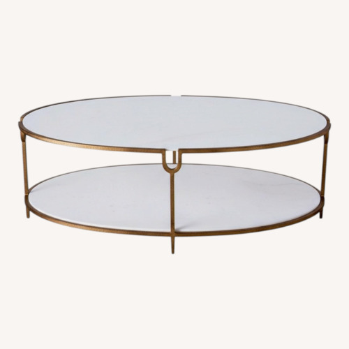 Used Global Views Olivia Marble-Top Coffee Table for sale on AptDeco