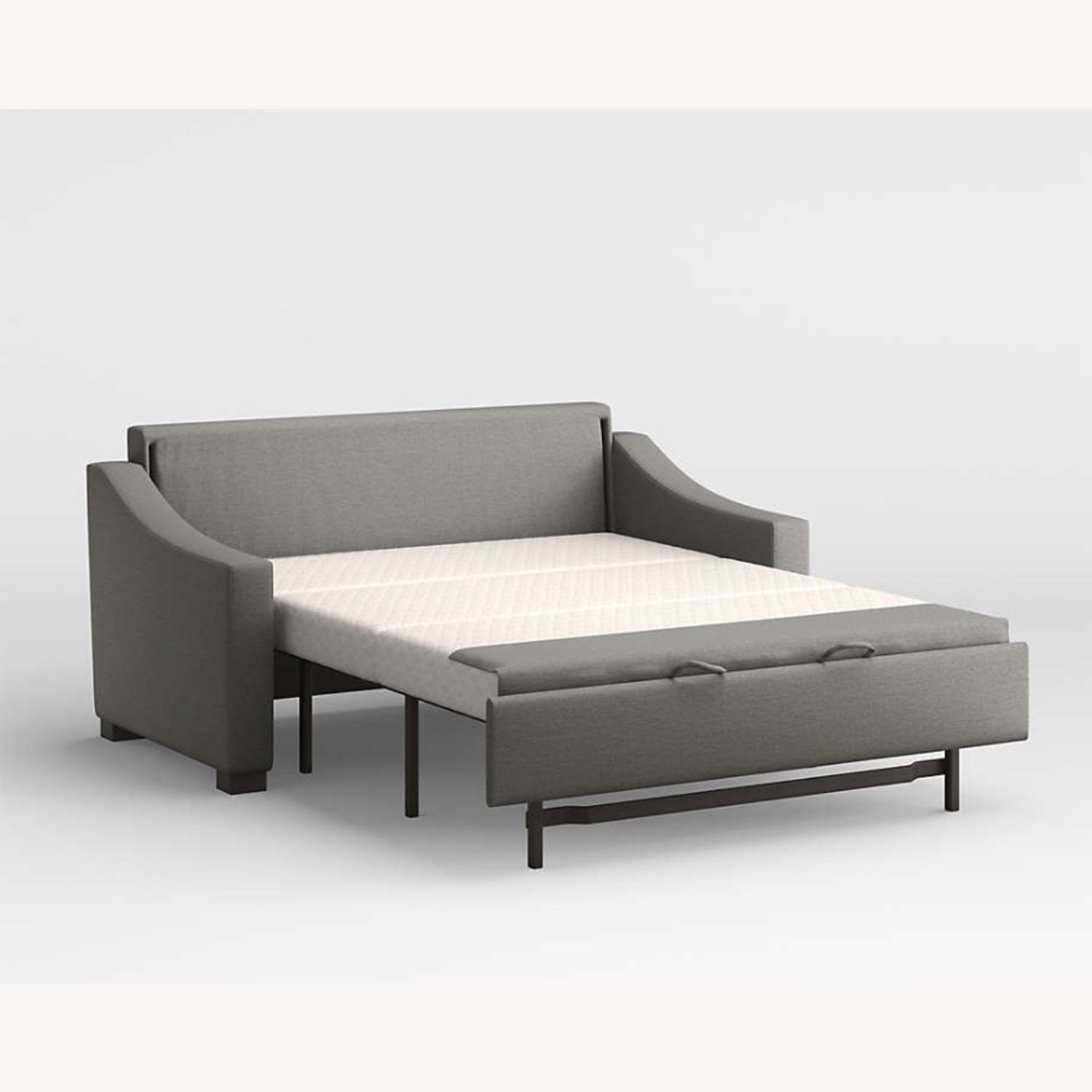 Crate & Barrel Light Gray Sleeper Sofa - image-3