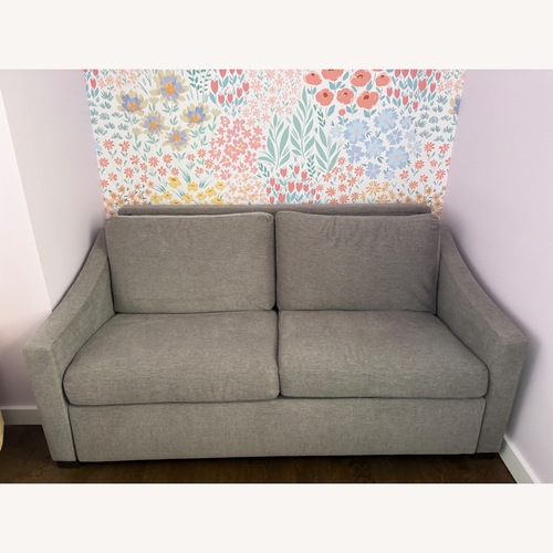 Used Crate & Barrel Light Gray Sleeper Sofa for sale on AptDeco