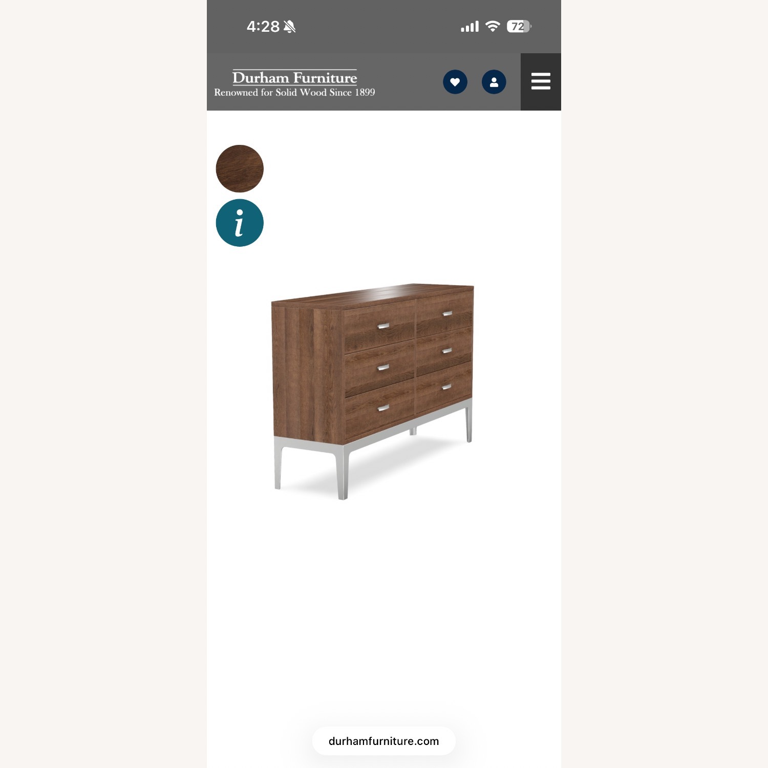 Durham Solid Cherry Wood Dresser - image-1