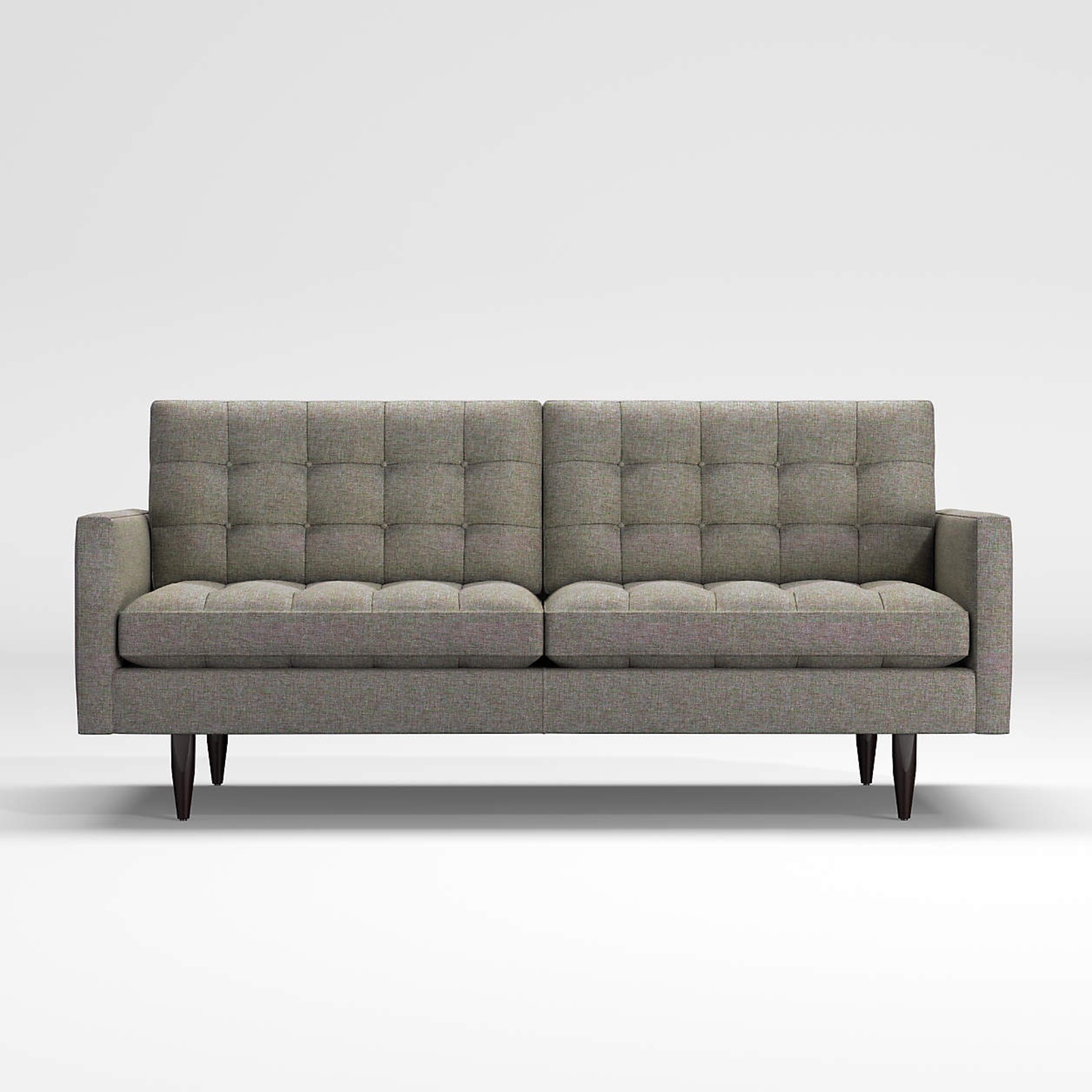 Crate & Barrel Grey 76" Petrie Sofa - image-4