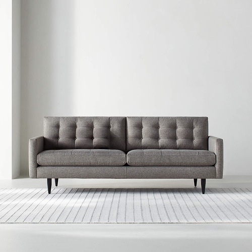 Used Crate & Barrel Grey 76" Petrie Sofa for sale on AptDeco