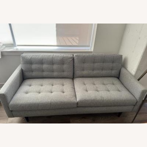 Used Crate & Barrel Grey 76" Petrie Sofa for sale on AptDeco