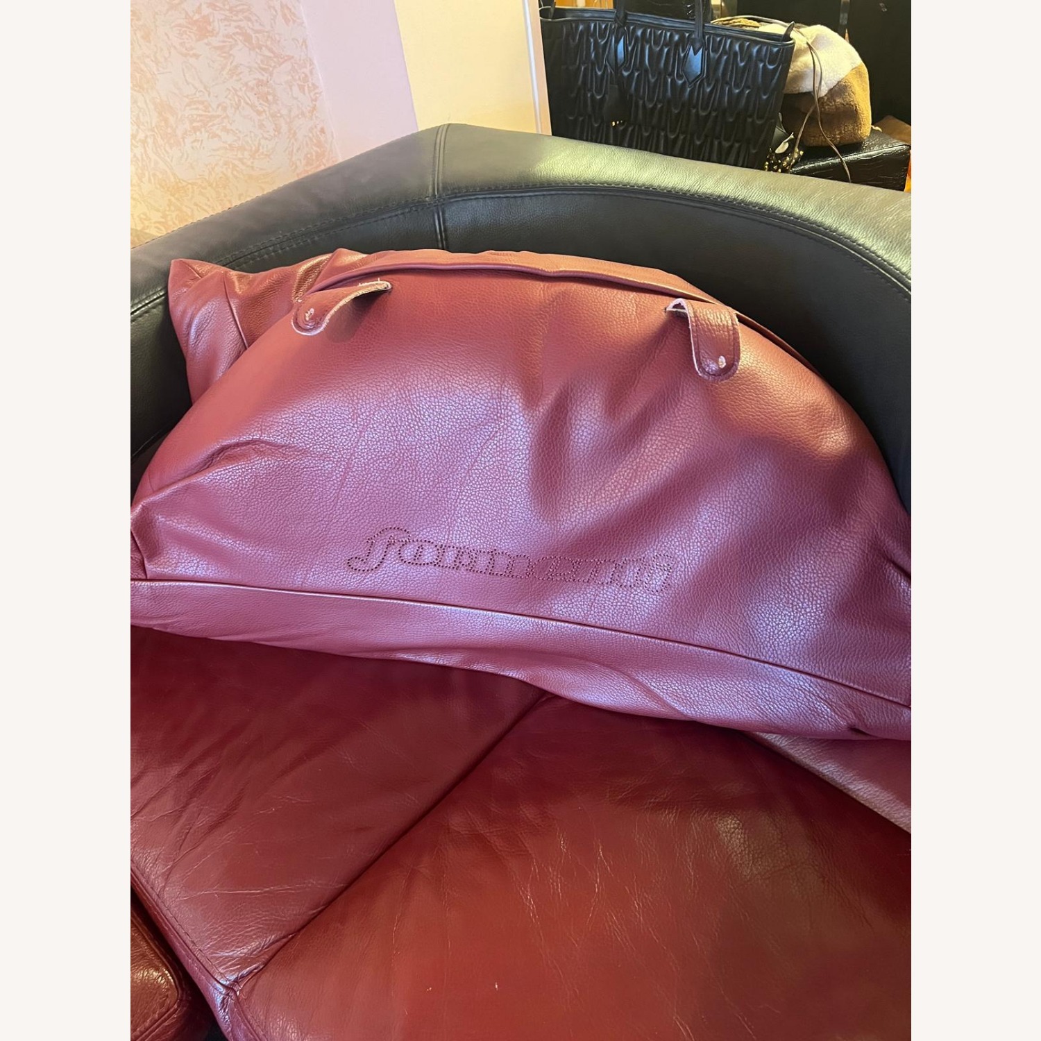 Formenti S.R.L. Red Leather 2 Piece Sectional - image-8