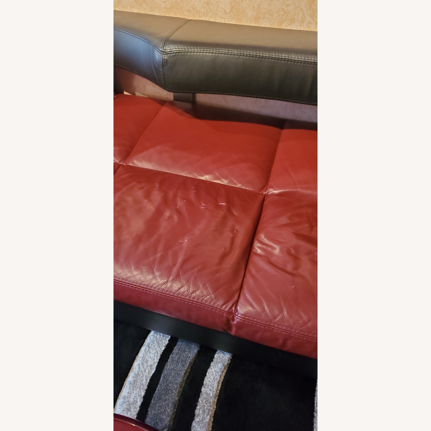 Formenti S.R.L. Red Leather 2 Piece Sectional - image-4