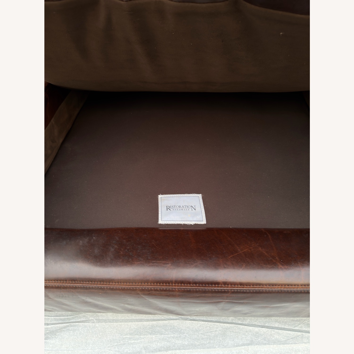 Restoration Hardware Maxwell Dark Brown 3+ Seater Sofa - image-6