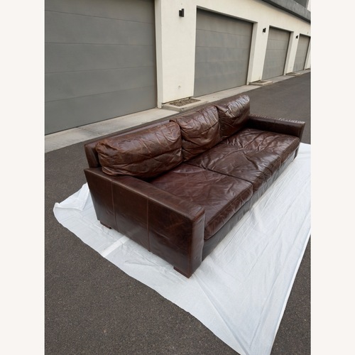 Used Restoration Hardware Maxwell Dark Brown 3+ Seater Sofa for sale on AptDeco