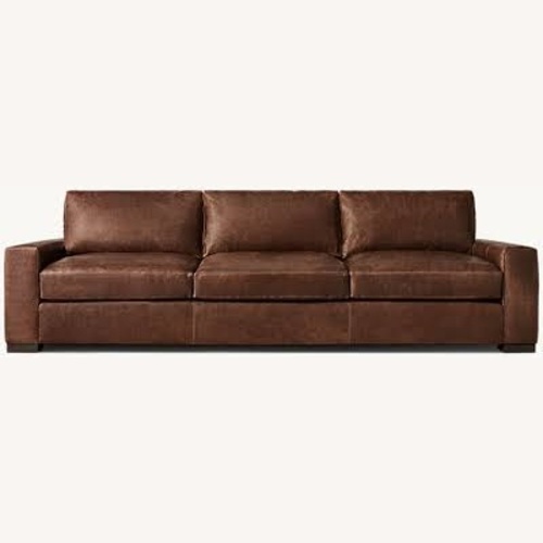 Used Restoration Hardware Maxwell Dark Brown 3+ Seater Sofa for sale on AptDeco