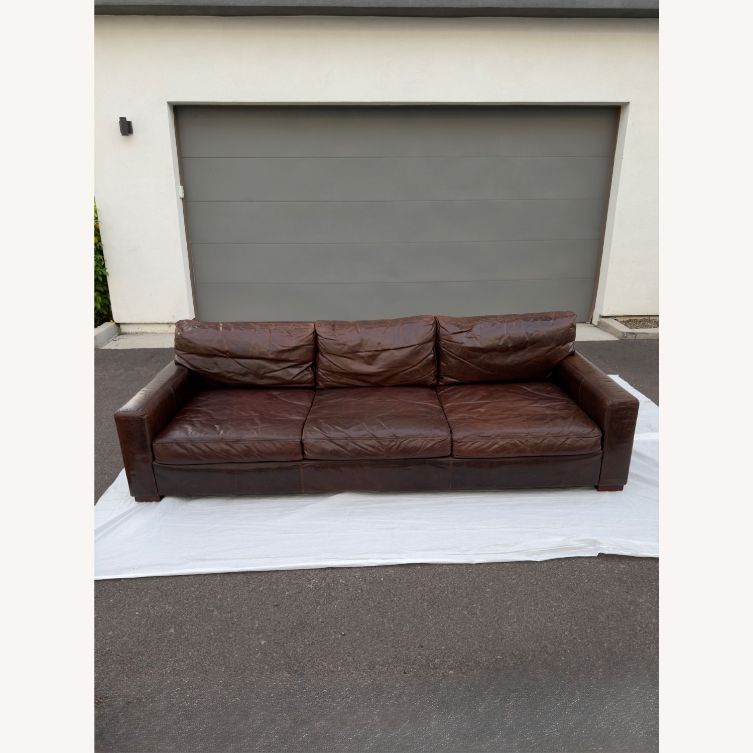 Restoration Hardware Maxwell Dark Brown 3+ Seater Sofa - image-2