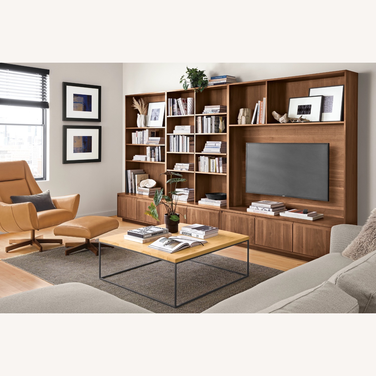 Room & Board Keaton Black Maple Wall Unit Media - image-3