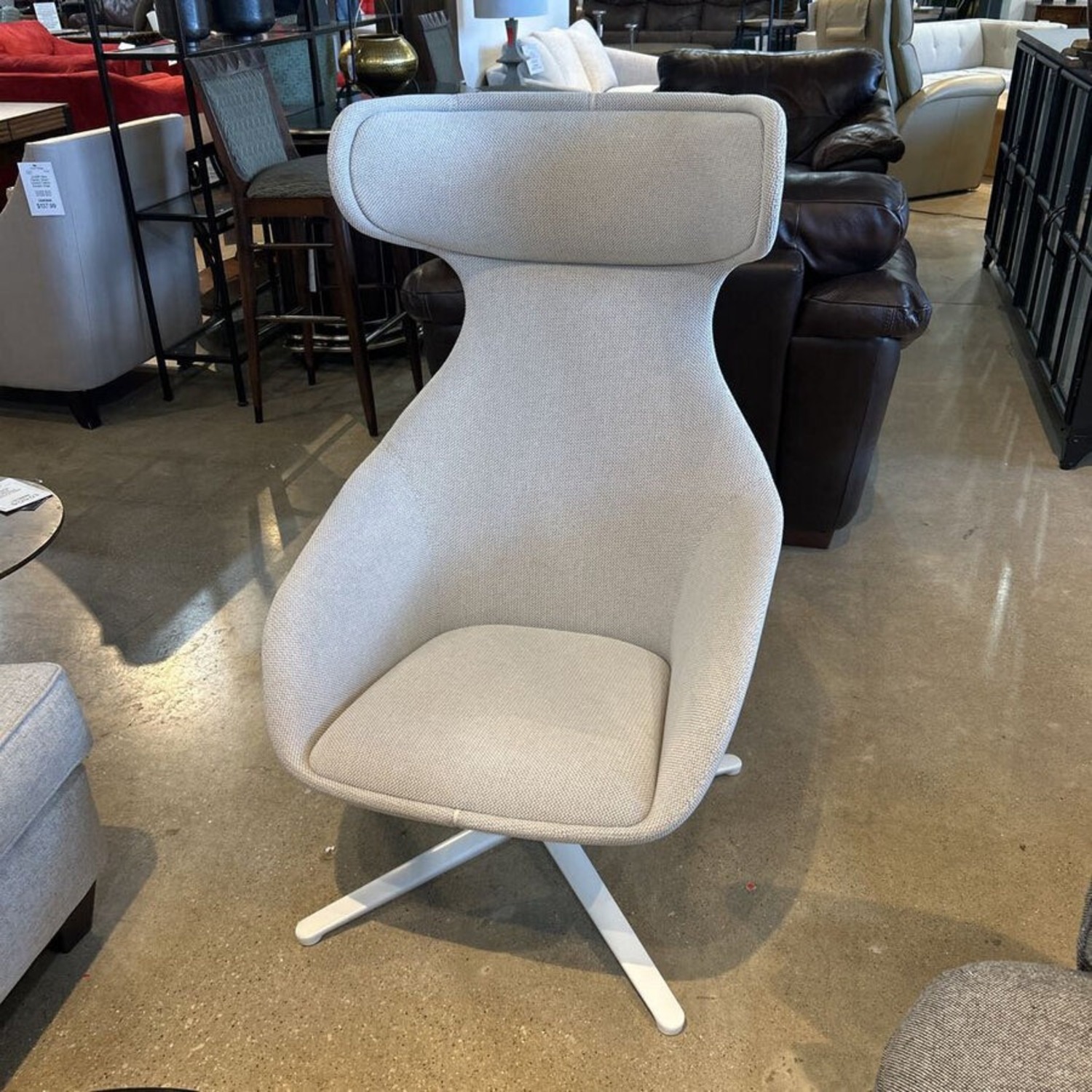 Allermuir Famiglia Swivel Wingback Lounge Chair - image-2